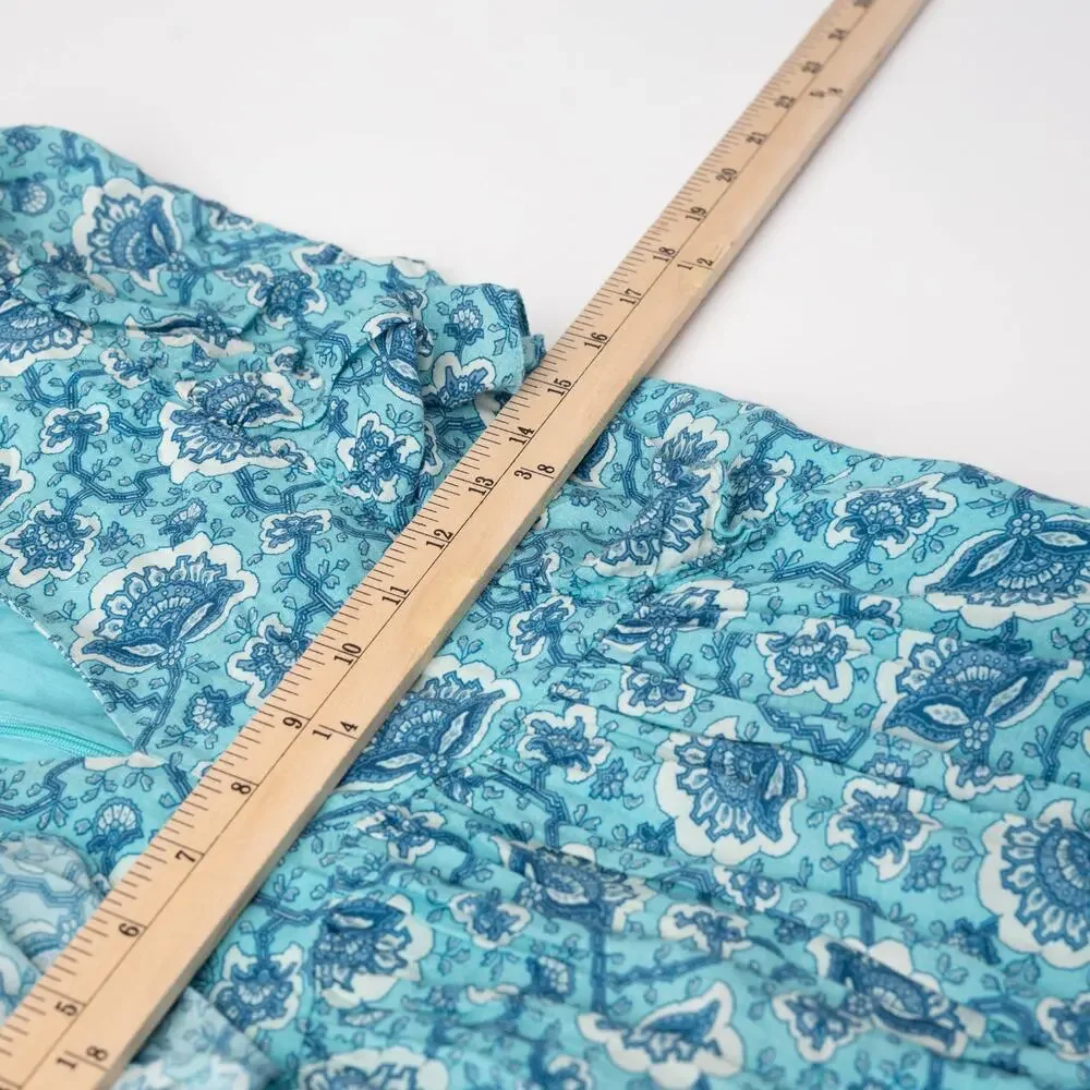 RHODE Blue Floral Tasha Dress Size 4